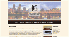 Desktop Screenshot of hollanderhospitality.com